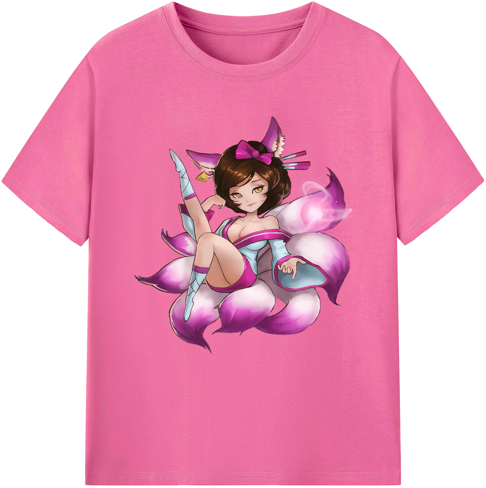 （画像用） リーグ・オブ・レジェンド League of Legends LOL レディースカジュアルプリントTシャツ（綿100％）